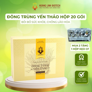Đông Trùng Yến Thảo (Sinh Khối) Bồi Bổ Sức Khỏe, Tăng Đề Kháng, Chống Lão Hóa Hộp 20 Gói | Hoàng Linh Biotech HLB