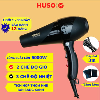 Máy sấy tóc công suất lớn - HUSO X5-5000, nóng lạnh, 2 tốc độ gió, 3 chế độ nhiệt