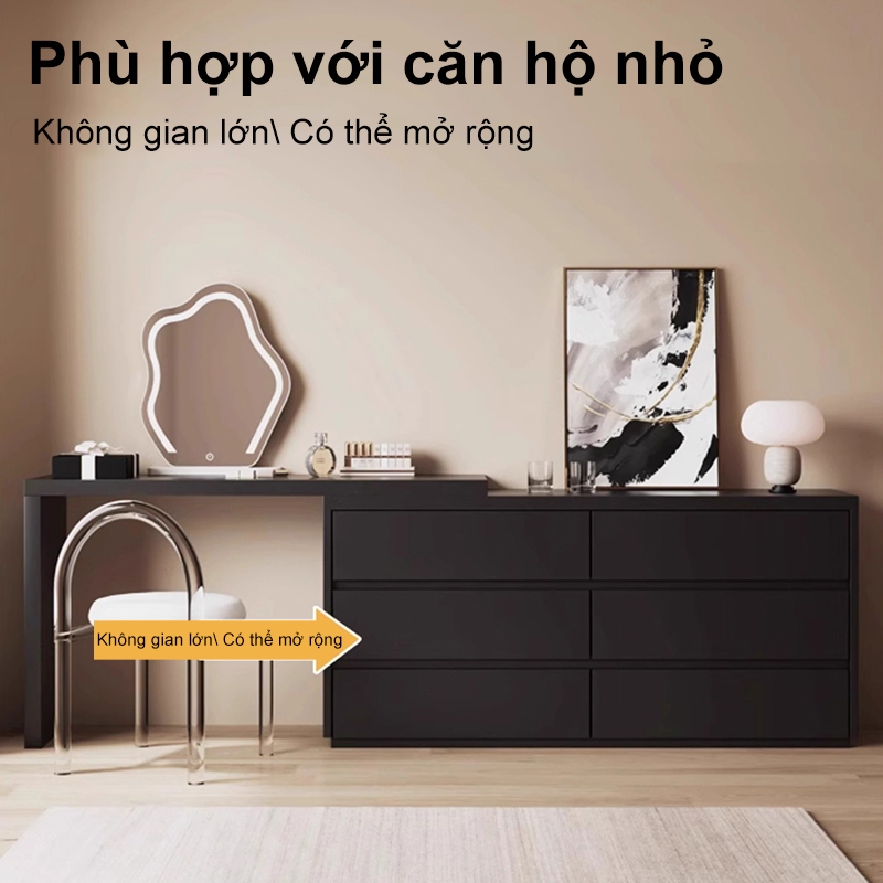 𝑯𝑬𝑰𝑵𝑶  Bàn trang điểm bàn phấn thông minh có tủ để đồ tủ lưu trữ tủ đầu giường, Chống ẩm gỗ | BigBuy360 - bigbuy360.vn