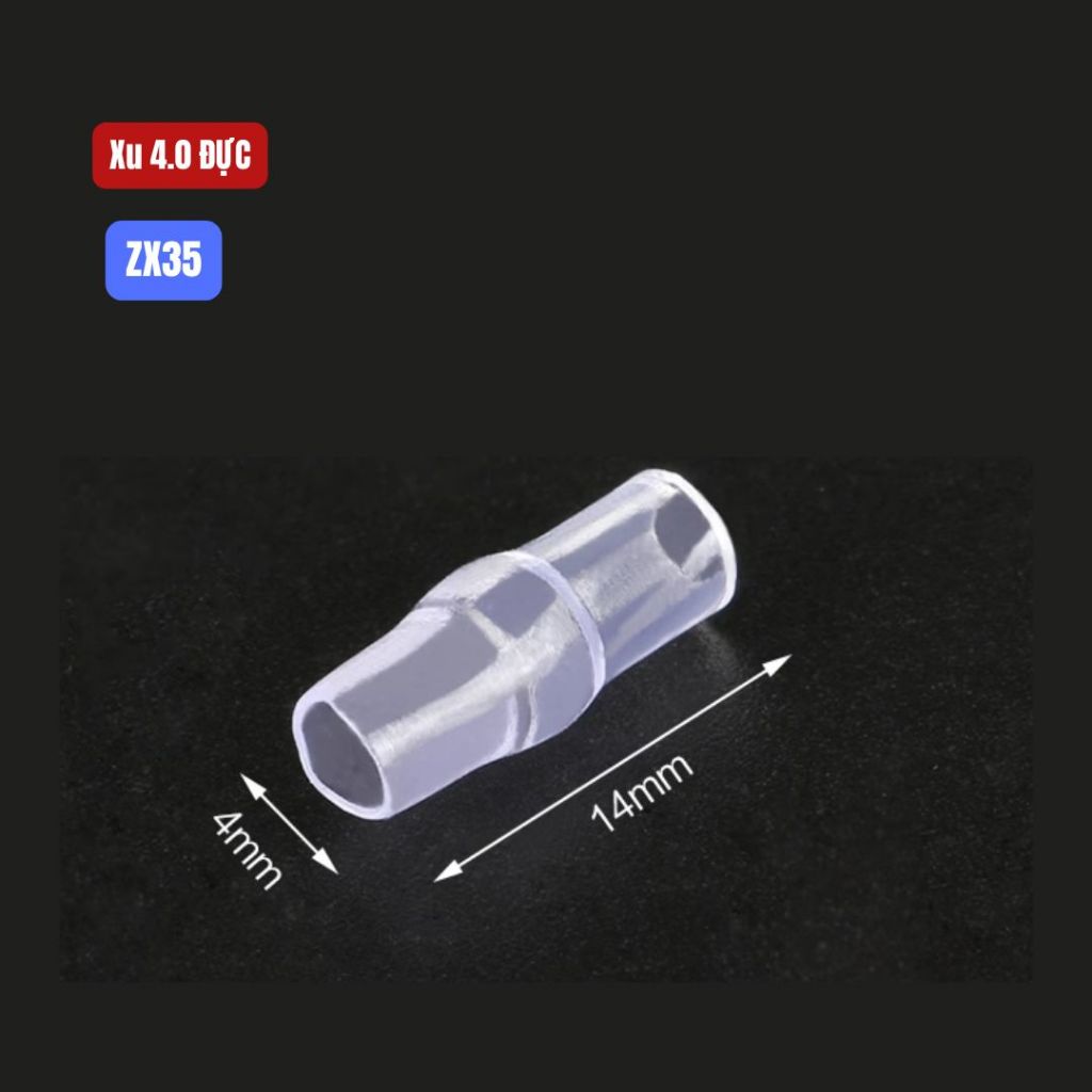 Xu nhựa bọc cos tròn 4.0- Đực Cái - (50Pcs)