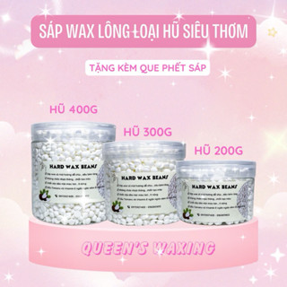 [ Sáp wax siêu bám lông dạng hũ - Coconut & Pearl ] Sáp wax lông nhập khẩu dạng hạt đậu Hard Ward Bean + Tặng que gỗ