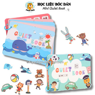  Đồ chơi Montessori học liệu bóc dán sách bận rộn mini các chủ đề cơ bản cho bé làm quen TIGERTOYS  A5-1  