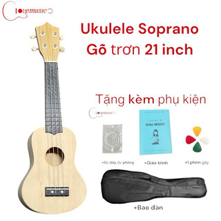 Đàn Ukulele Concert Gỗ Trơn Giá Xưởng Ưu Đãi Tặng Đầy Đủ Phụ Kiện