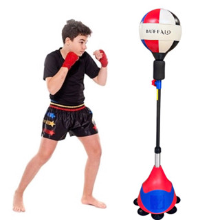 Trụ Bóng Đấm Tập Phản Xạ BUFFALO, Tập đấm boxing tại nhà, tặng kèm găng Tay Trẻ Em có Hỏa Tốc HCM