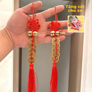 Dây Xu Ngũ Đế Hồ Lô Treo Phong Thuỷ May Mắn Bình An, Treo Phòng, Trang Trí