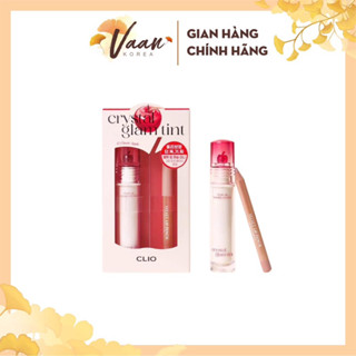 Set son tint bóng + Chì kẻ viền môi CLIO Crytal Glam Tint Limited
