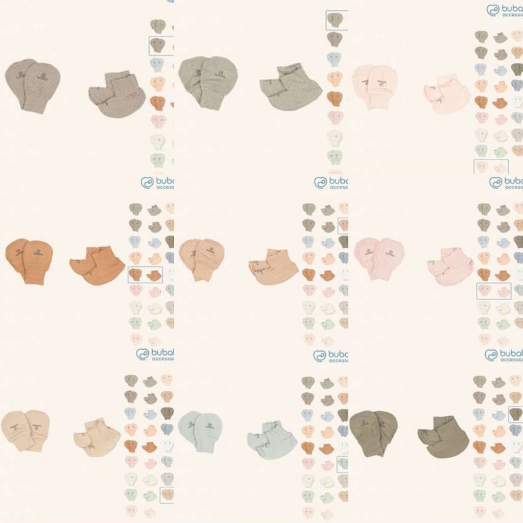 BUBABY 2025 - Tổng hợp Bộ bao chân, bao tay Bubaby sơ sinh - | 29A - Free size - F.T8C - 29A - BF26A