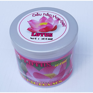Kem hấp dầu 500ml ủ tóc Hoa Sen Lotus chống chẻ ngọn và hư tổn siêu mềm mượt