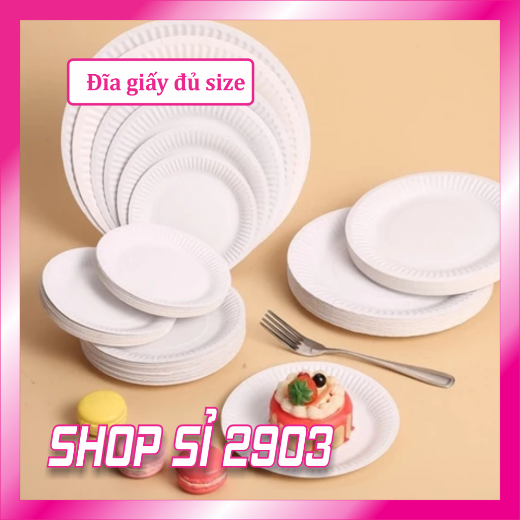 Đĩa giấy cao cấp ( Lốc 10 cái)