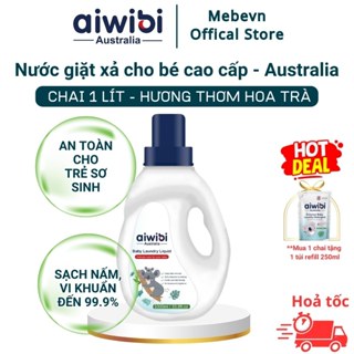 nước giặt cho bé sơ sinh cao cấp Aiwibi - Australia, nước giặt đồ em bé an toàn cho da nhạy cảm