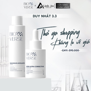 Bộ Đôi Mờ Thâm Sáng Khỏe (Quacids 8% Exfoliator 150ml + B320 Ultra Corrective Booster 30ml)