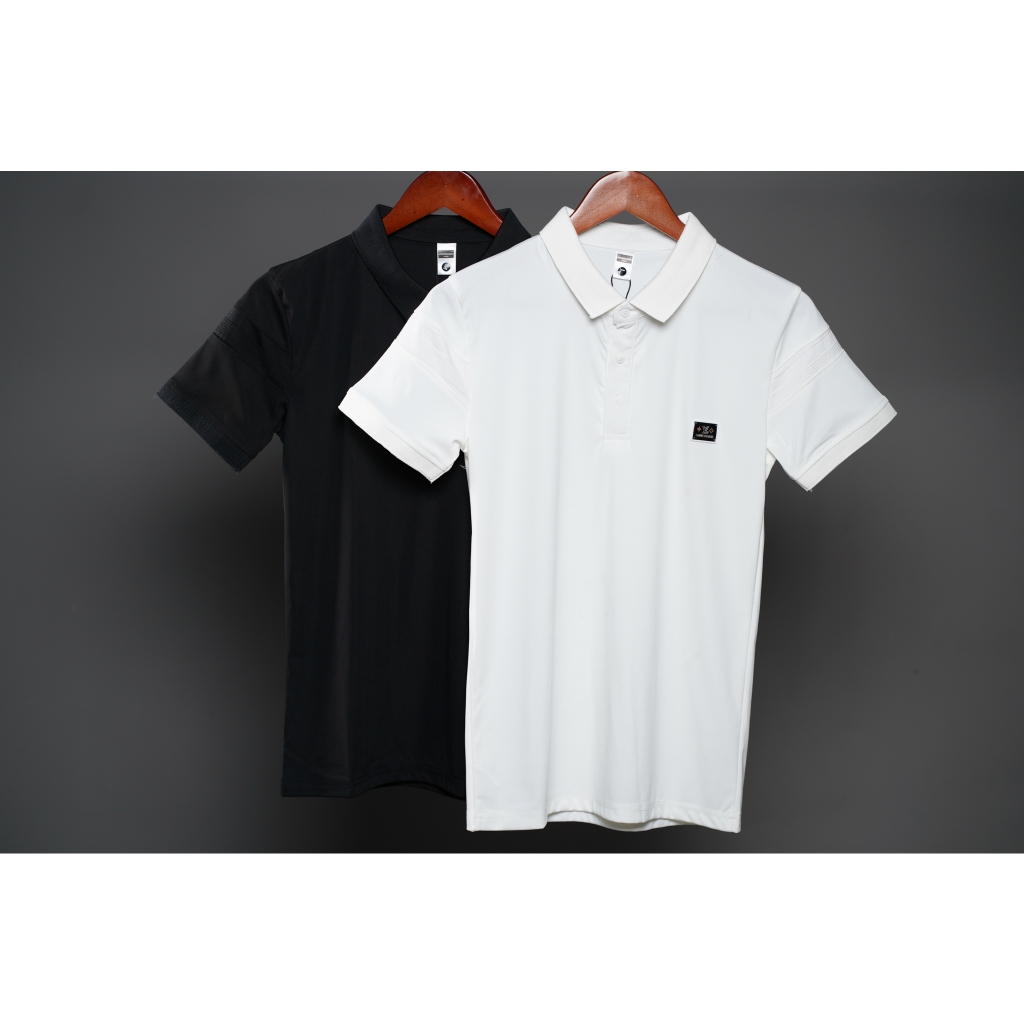 Áo PoLo LV Cổ Dệt Form Rộng Vải Cotton Cao Cấp , Áo PoLo Nam Nữ Unisex