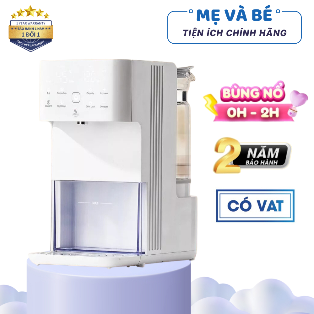 Bình đun nước giữ nhiệt pha sữa thông minh Moaz bebe MB071 dung tích 1,5 lít