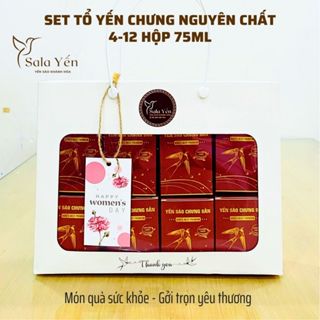 Set Tổ Yến Chưng Sẵn Quà Tặng Yến Sào Khánh Hoà Hũ Yến 75ml Dinh Dưỡng An Toàn - SaLa Yến