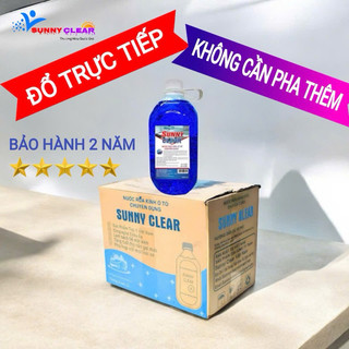   THÙNG 6 CAN Nước Rửa Kính Ô Tô Chuyên Dụng Sunny Clear 2 Lít Chính Hãng,Siêu Tiết Kiệm,Phù Hợp Với Mọi Loại Xe 