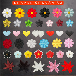  Miếng vá quần áo rách hình dán áo bị rách sticker ủi áo 