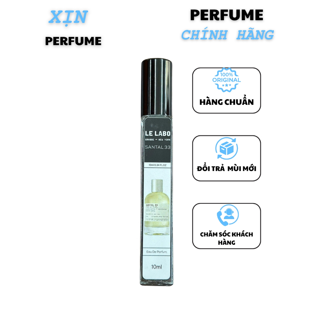 Nước Hoa Le LaBo 33 chiết 10ml SANTAL 33 EDP CHÍNH HÃNG [BẢN CHUẨN]
