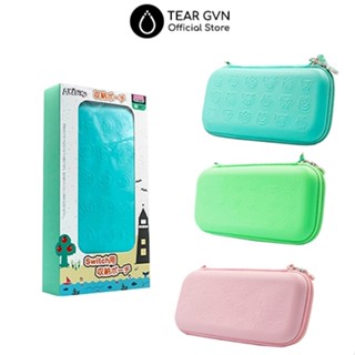  Túi đựng máy chống sốc Akitomo lớp da PU họa tiết chìm cho Nintendo Switch 2   Switch Oled   Switch 1   Switch Lite 