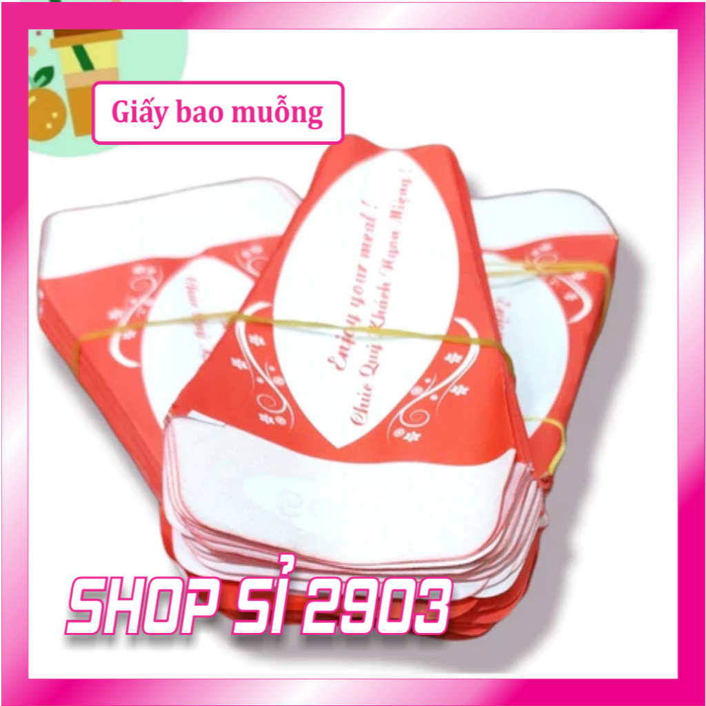 Lốc 100 giấy bao muỗng