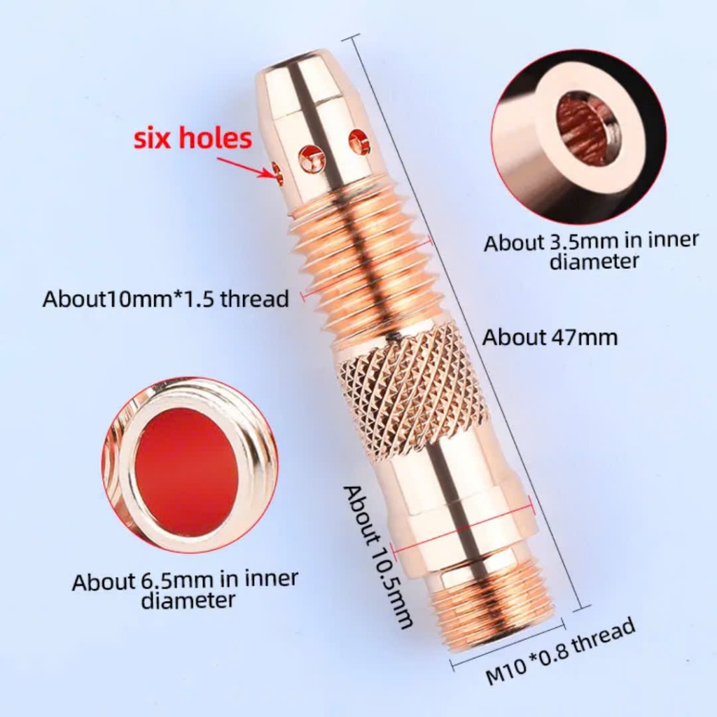 Đầu kẹp kim hàn Tig WP 1.6/2.4mm