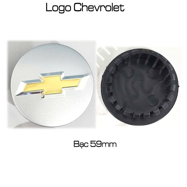 Logo mâm xe Chevrolet, Chụp mâm xe Chevrolet, Logo chụp Lazang xe Chevrolet. (Loại 53mm và 59mm).