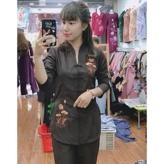 Đồ Lam Đi Chùa# Bà Lai Tim # Đồ Bộ