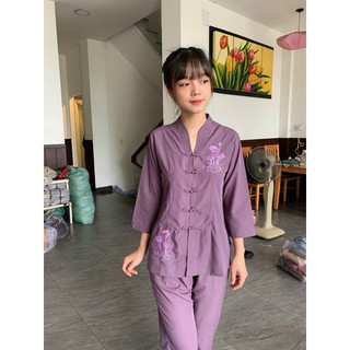 Đồ Lam Đi Chùa# Bà Lai Tim # Đồ Bộ