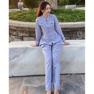 Bà Lai Tim Nữ # Đồ Bộ Đi Chùa