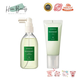 Tẩy Da Chết, Dầu Gội, Dầu Xả, Dưỡng Tóc Hương Thảo Aromatica Rosemary Scalp Scrub, Root Enhancer