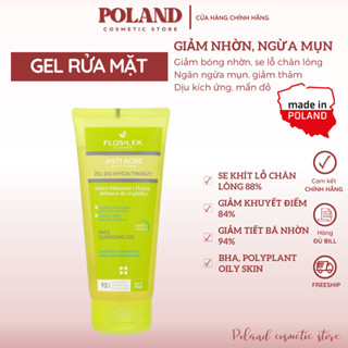 Sữa rửa mặt Floslek Anti Acne Gel rửa mặt cho da nhờn mụn SRM 200ml