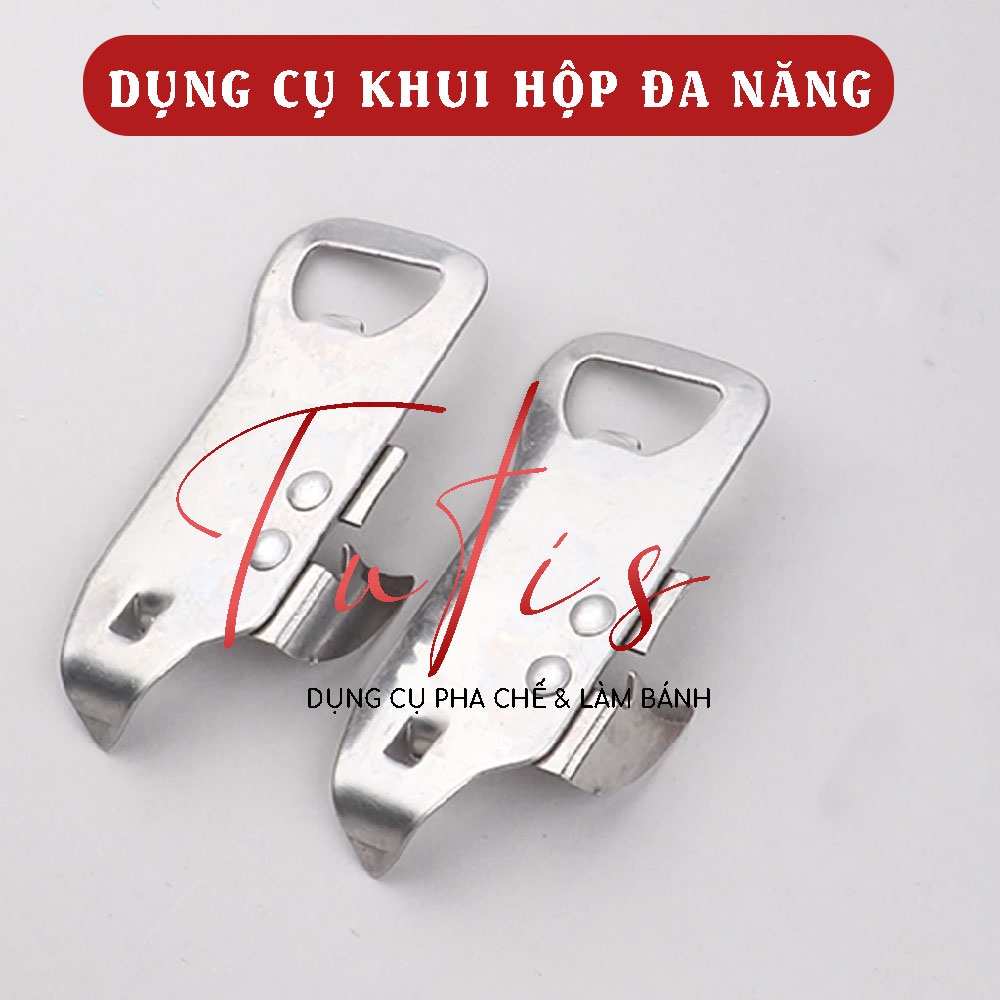 Dụng cụ mở hộp sữa đặc, mở nắp chai bia - Dụng cụ khui hộp đa năng