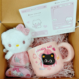 set quà sinh nhật, tặng bạn, đón năm, mới cốc, tất, móc bông