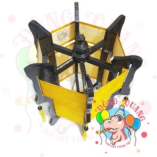 Lồng Đèn Cung Đình Gỗ Lục Giác Vải Lụa (20-30-40-50-60cm)