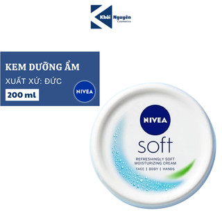  Kem Dưỡng Ẩm NIVEA Soft Crème Kem Dưỡng Làm Mềm Da Đức Hũ 200ml 