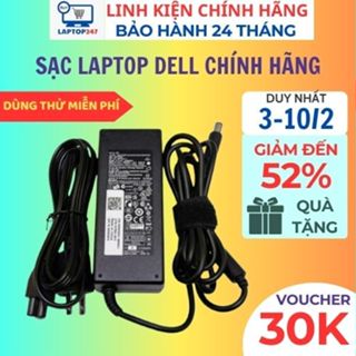 Sạc Laptop DELL 90W/ 65W - Sạc DELL Chân To ,Chân Nhỏ - Sạc Máy Tính DELL BH 24 Tháng LỖI ĐỔI MỚI