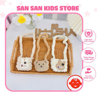 Túi đựng tỏi tránh tà cho bé, có dây đeo tiện lợi (giao ngẫu nhiên len to, len bé theo giới tính, len to ko có hạt dâu)