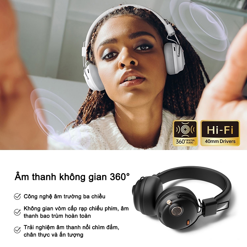 Tai Nghe Không Dây Bluetooth Funk ANC Giảm Tiếng Ồn Chủ Động Micro ENC Có APP | BigBuy360 - bigbuy360.vn