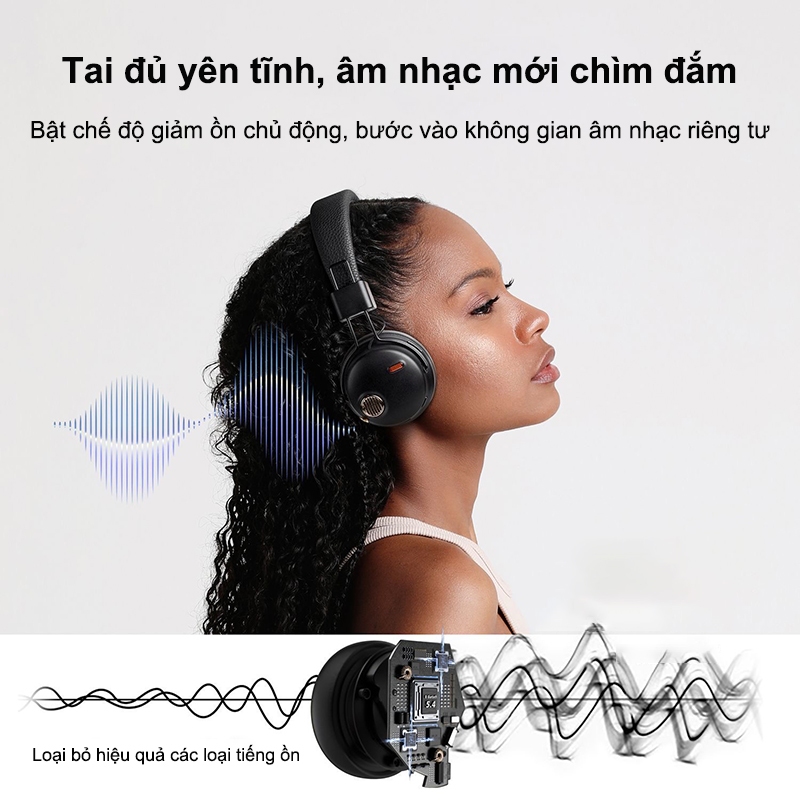 Tai Nghe Không Dây Bluetooth Funk ANC Giảm Tiếng Ồn Chủ Động Micro ENC Có APP | BigBuy360 - bigbuy360.vn