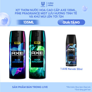 [LIVE] Xịt thơm nước hoa cao cấp AXE 135ml, Fine Fragrance mist lưu hương tinh tế và khử mùi lên tới 72h