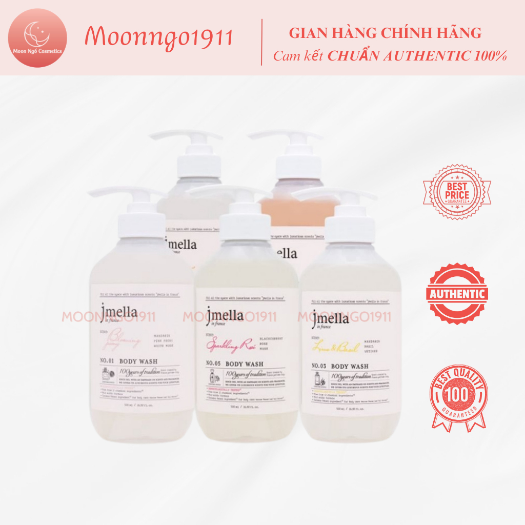 Sữa tắm /Bodylotion/Dầu gội hương nước hoa Jmella In France