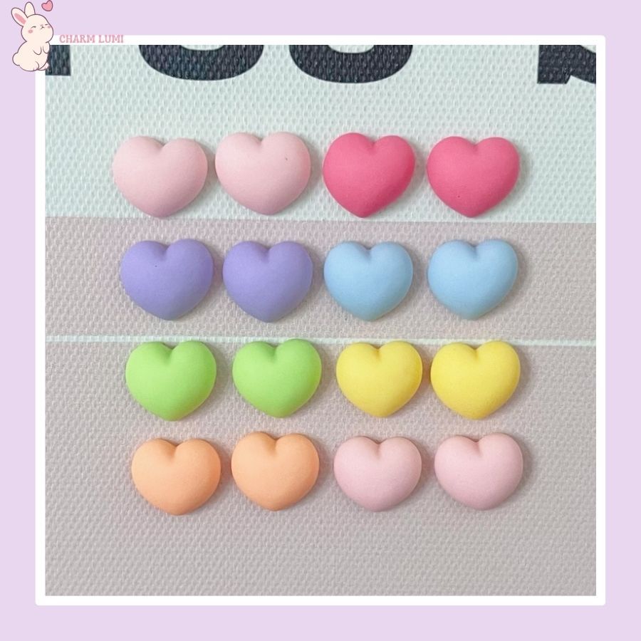 Charm Trái Tim Dán Trang Trí, Tạo Vẻ Đẹp Cho Đồ Vật - Charm Lumi