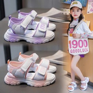  Sandal Dép Quai Hậu Thời Trang Đi Học Bé Gái Từ 2-12 Tuổi Phối Màu Xinh Xắn 2 Quai Dán Tiện Lợi 