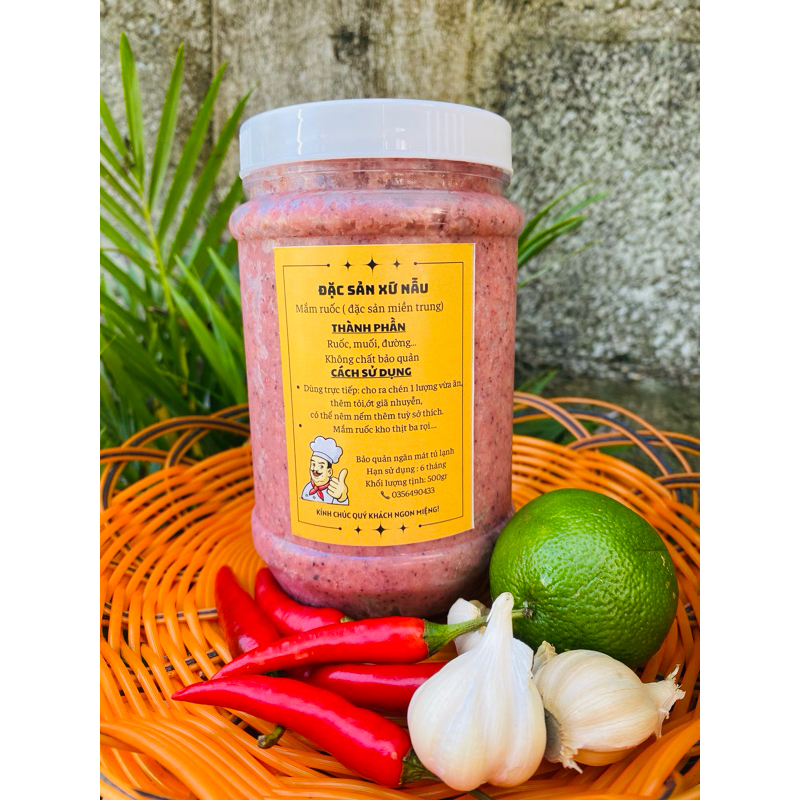 Mắm ruốc nguyên chất Phú Yên, chuẩn vị 500gr,1kg