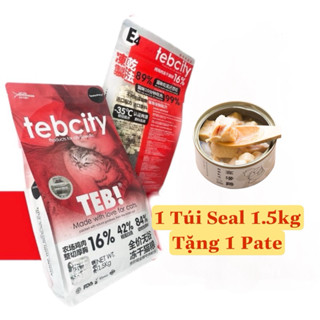 (1 Seal + Pate) Hạt TEB City cao cấp, grain free dành cho mèo mọi lứa tuổi - Halopetshop