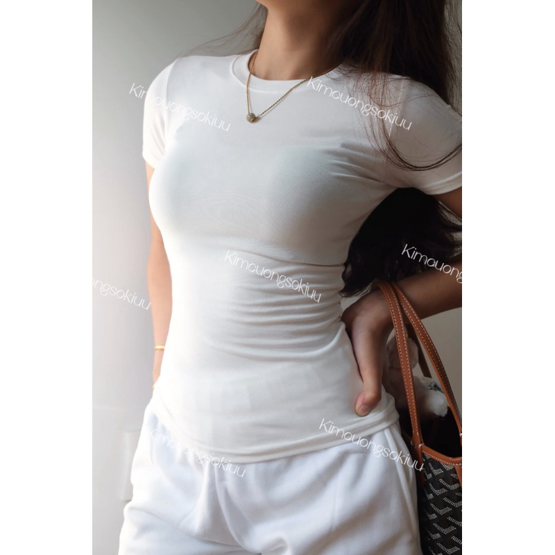 Áo thun thắt eo CẢI TIẾN tay áo kimcuongsokiuu | BigBuy360 - bigbuy360.vn