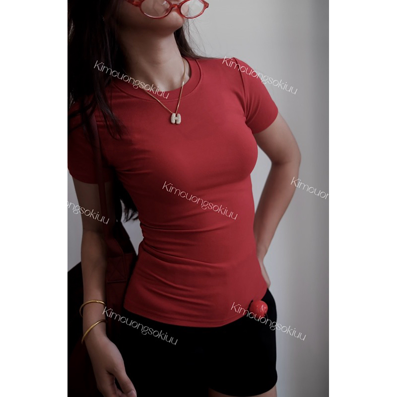 Áo thun thắt eo CẢI TIẾN tay áo kimcuongsokiuu | BigBuy360 - bigbuy360.vn