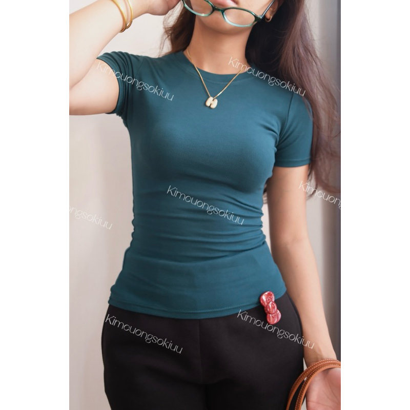 Áo thun thắt eo CẢI TIẾN tay áo kimcuongsokiuu | BigBuy360 - bigbuy360.vn