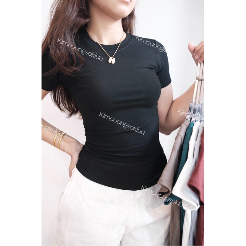 Áo thun thắt eo CẢI TIẾN tay áo kimcuongsokiuu | BigBuy360 - bigbuy360.vn