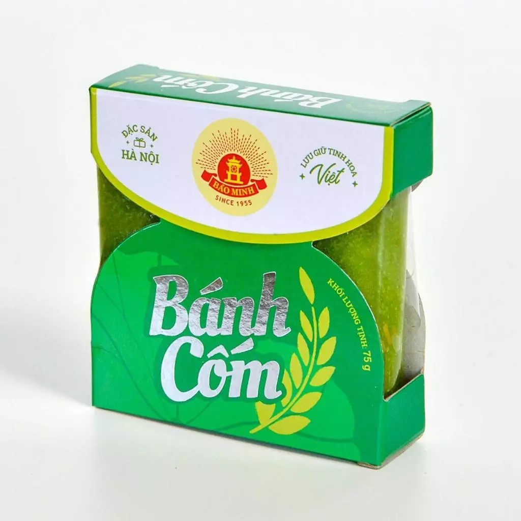 [ Combo 10 cái ] Bánh Cốm Bảo Minh 75gr Để trong hộp Giấy , Dùng để Biếu rất đẹp, bánh mới mỗi ngày