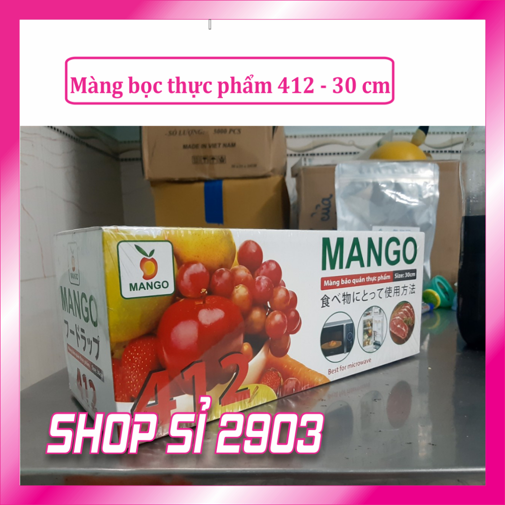 Màng bọc thực phẩm 412 - Size 30 cm